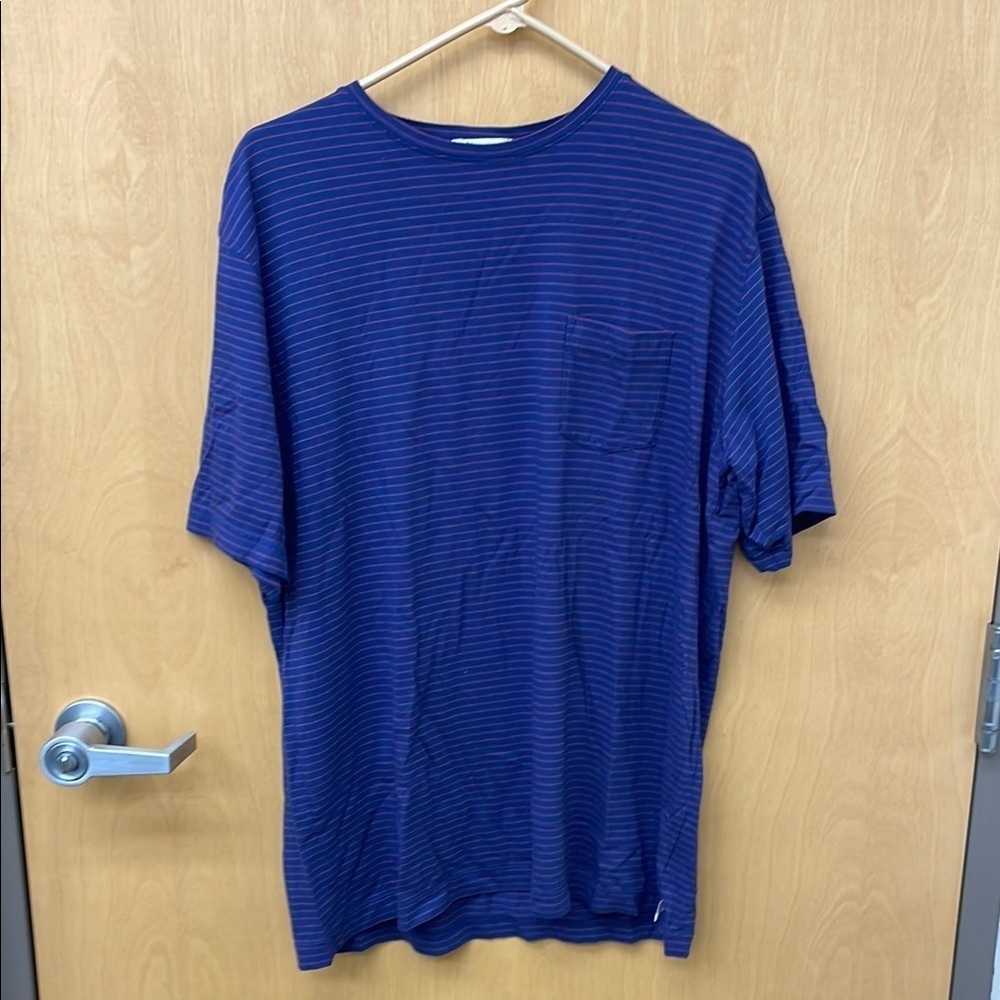 Peter Millar Blue Striped Men's Shirt